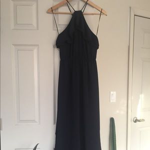 Navy H&M formal bridesmaid prom maxi dress